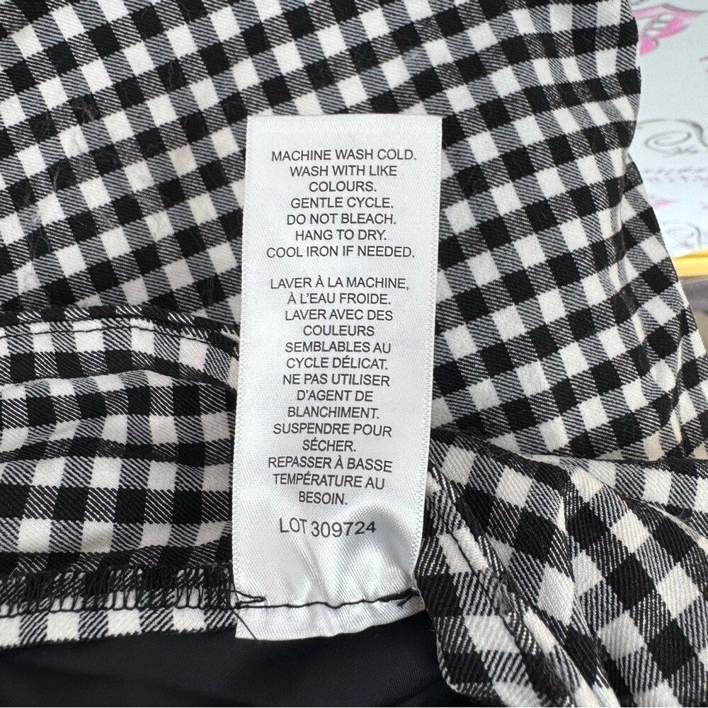 S.c & co skort shorts underneath Stylish Black and White Checkered Mini Skirt - Picture 10 of 11